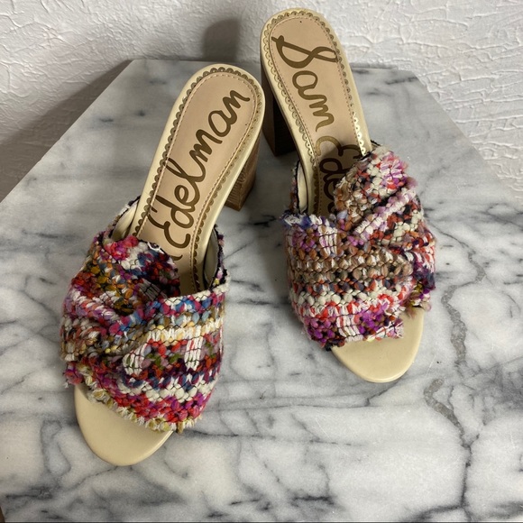 Sam Edelman Shoes - Sam Edelman Oda Multi Weave Color Slide Sandals